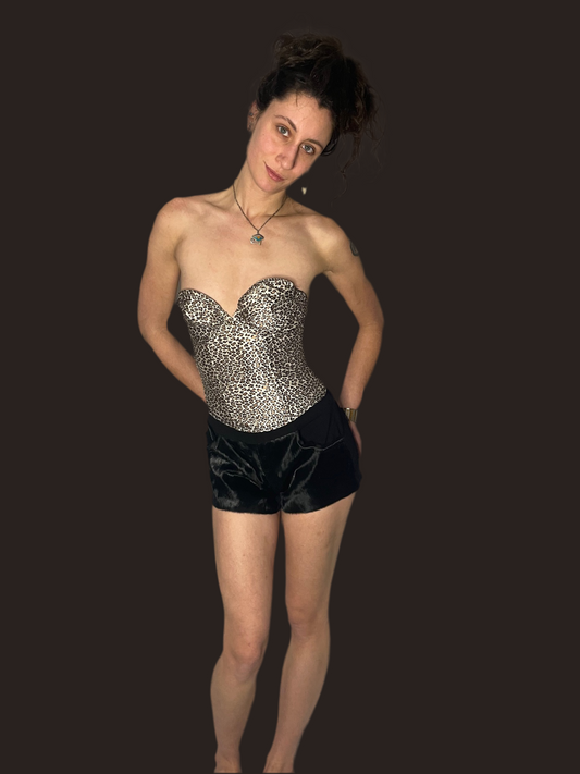 Leopard Print Bustier