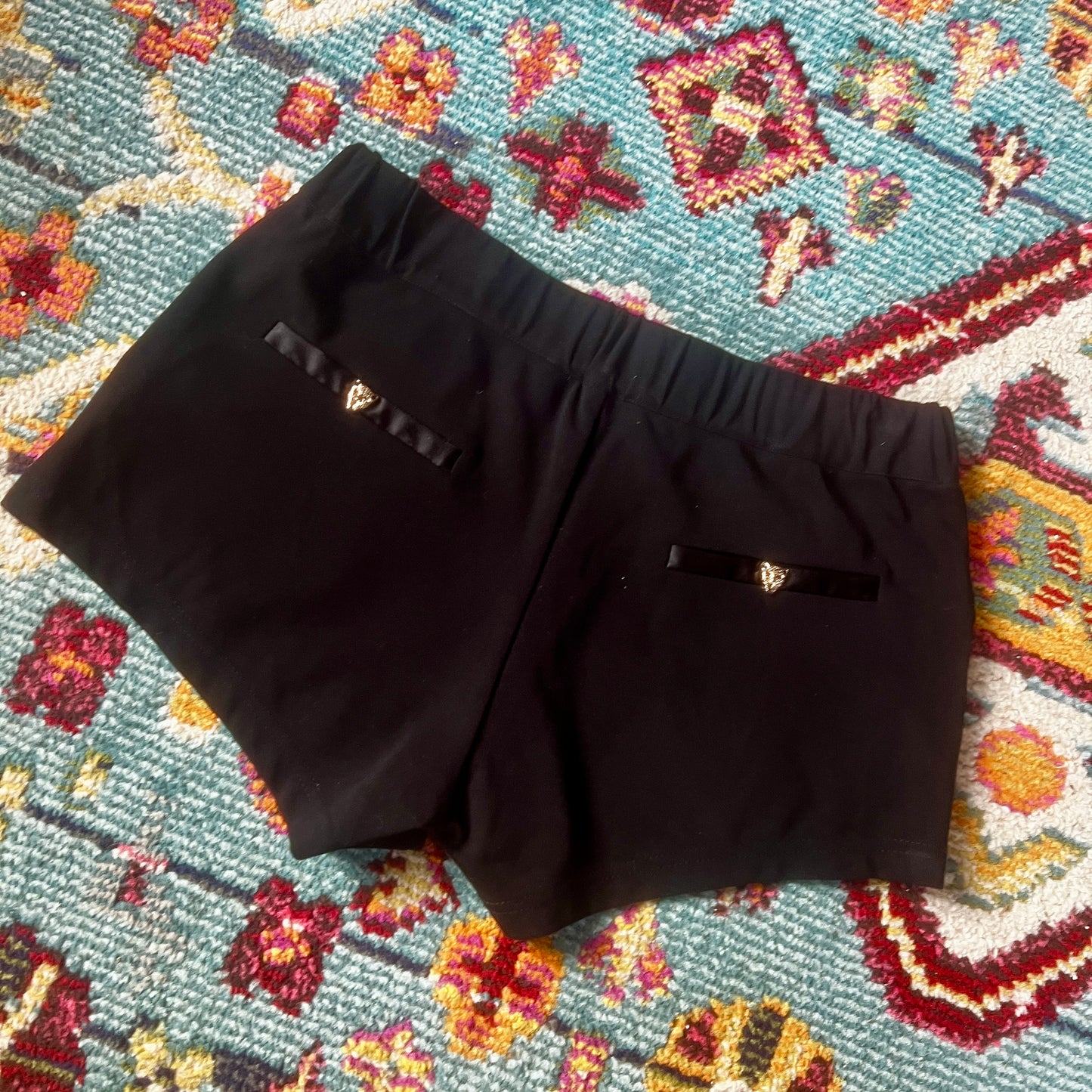 Black horsehair shorts